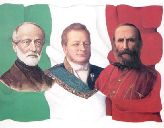 Mazzini, Cavour e Garibaldi